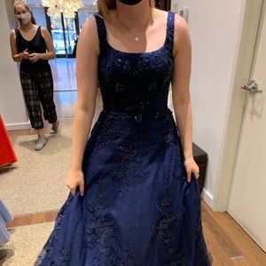 FLAIR Prom Dress - Size US 6 - Navy Blue